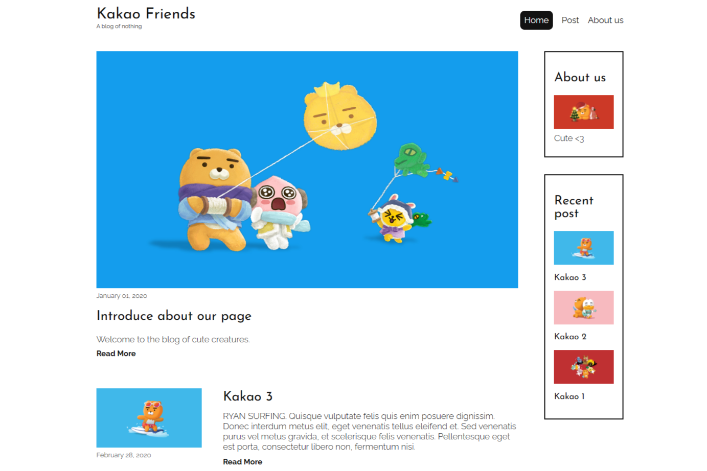 Kakao Friends Blog